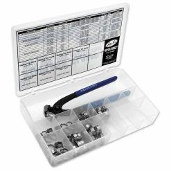 Motion Pro 80-Piece Stepless Clamp Fuel Line Fittings Kit W/ Pincer Tools